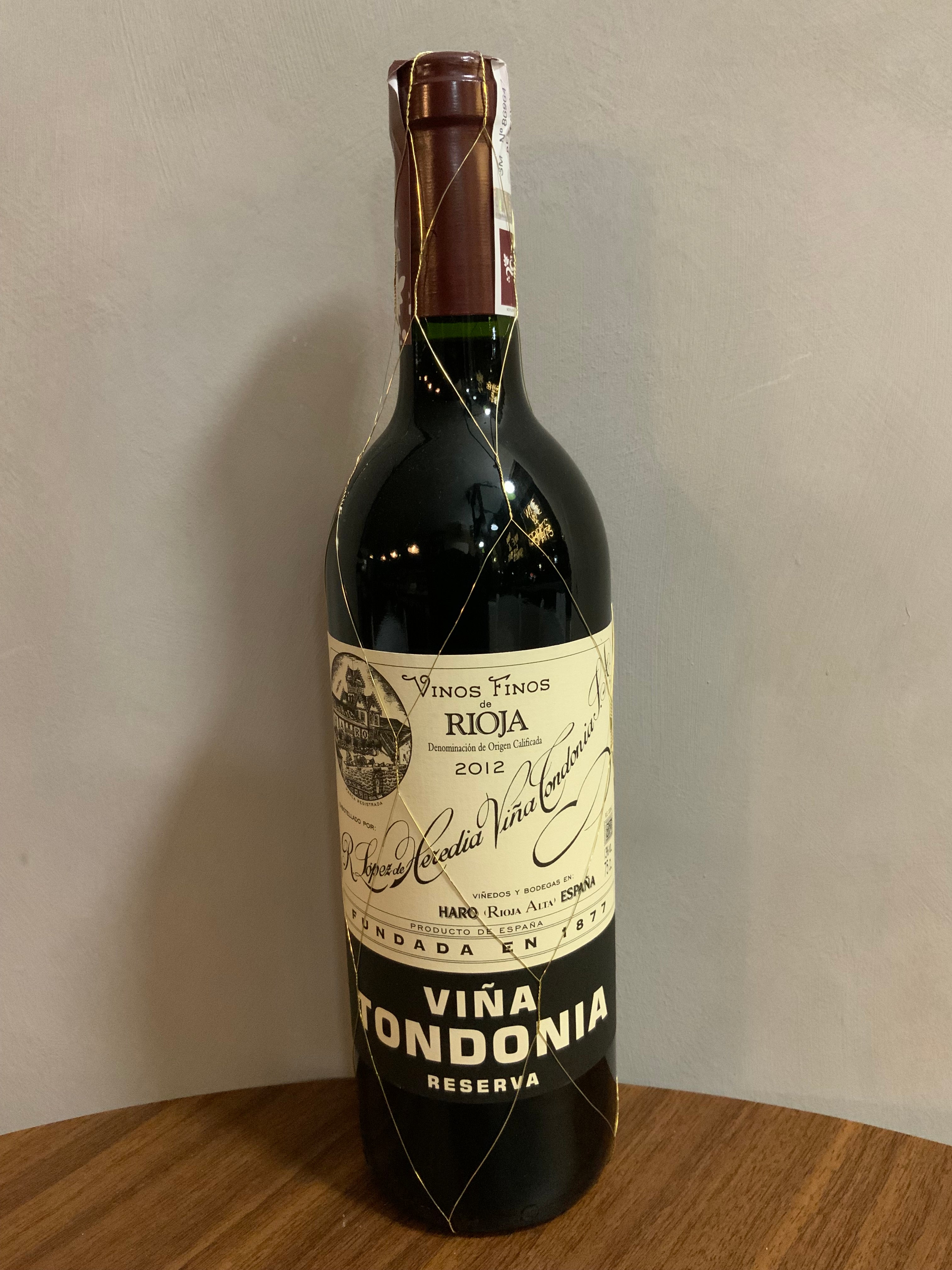 2012 Lopez De Heredia Tondonia Reserva
