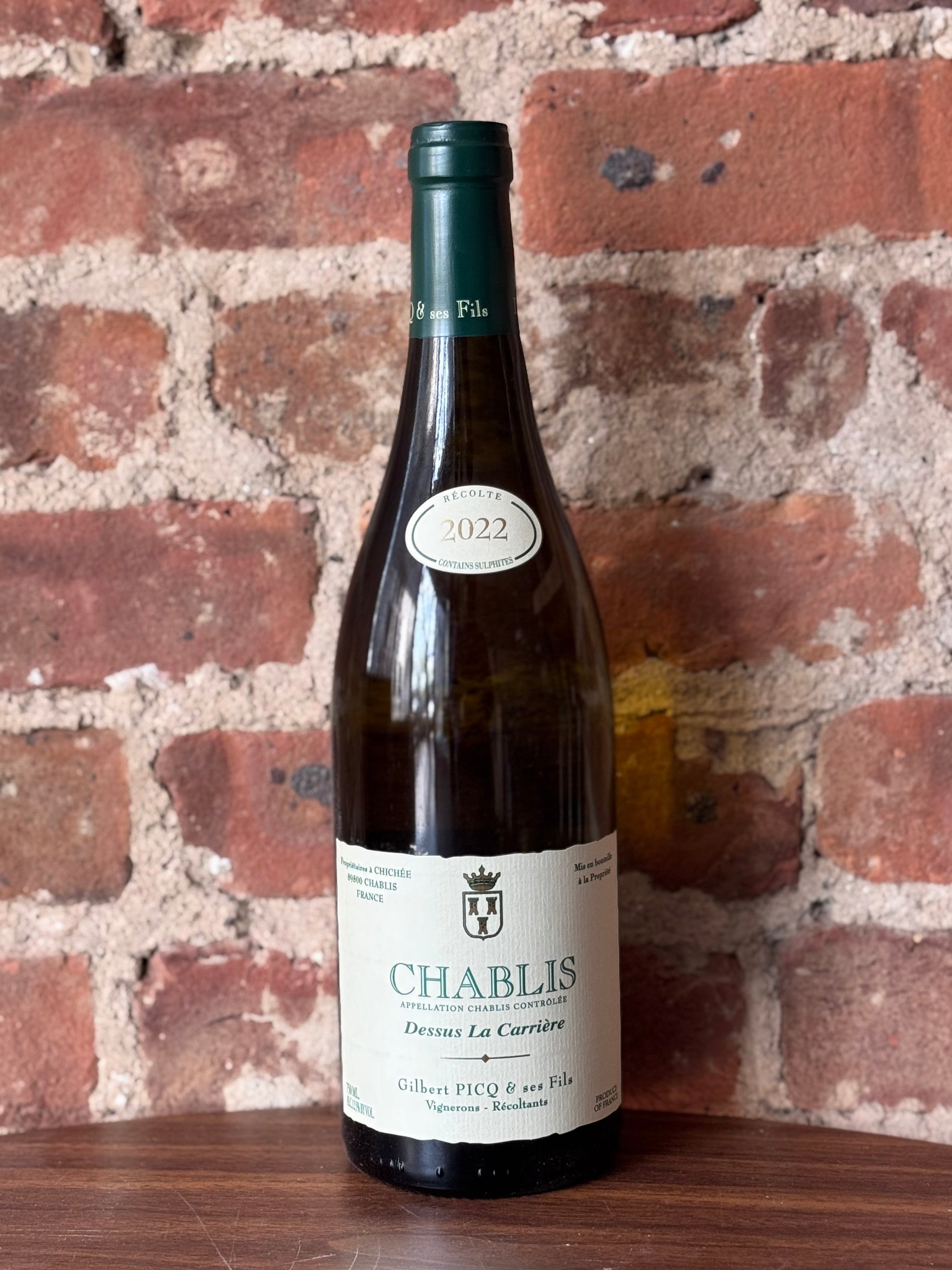Gilbert Picq Chablis Dessus La Carriere 2022