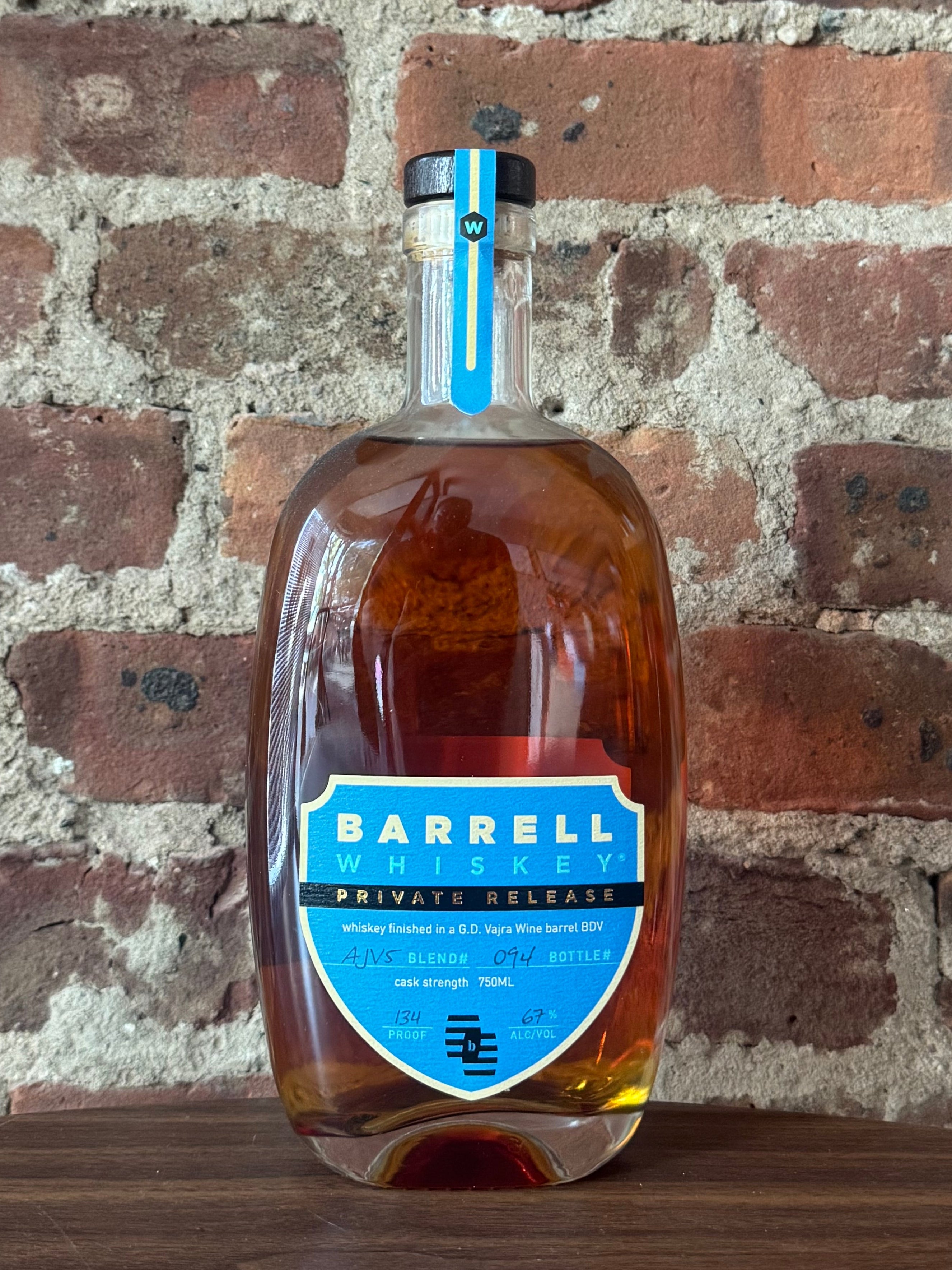 Barrell Craft Spirits Private Release Bourbon G.D. Vajra Barolo Finish