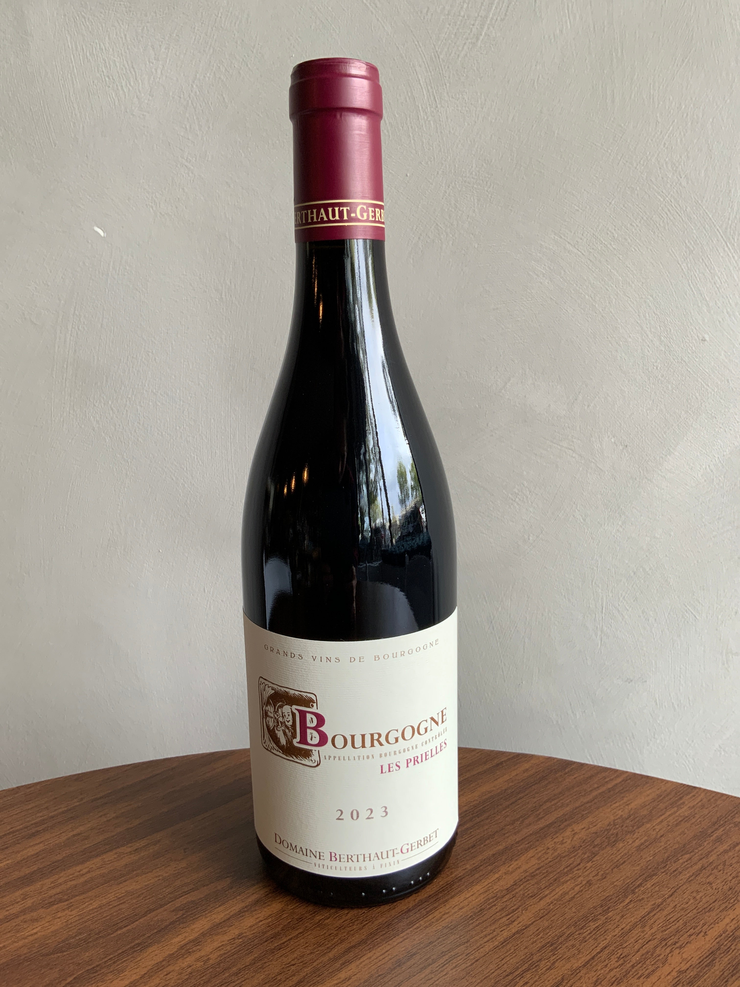 Berthaut Gerbet Bourgogne Rouge Les Prielles 2023